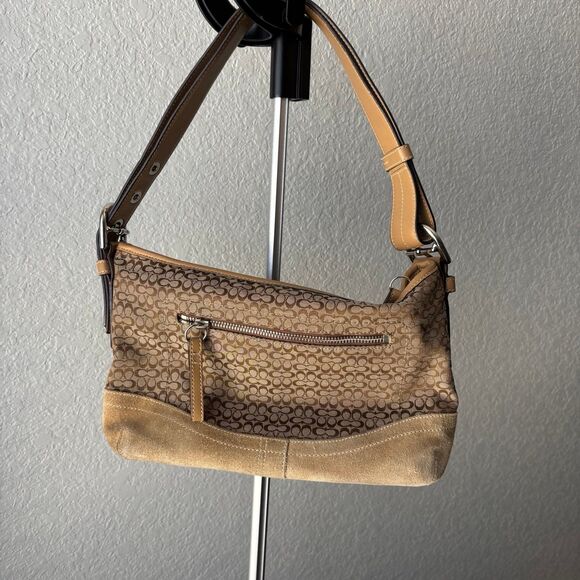 Vintage Coach Canvas Shoulder Bag Y2K - Picture 6 of 10